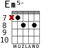 Em5- for guitar - option 7