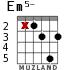 Em5- for guitar - option 1