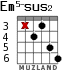 Em5-sus2 for guitar - option 3