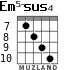 Em5-sus4 for guitar - option 2
