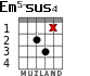 Em5-sus4 for guitar - option 3