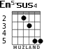 Em5-sus4 for guitar - option 1