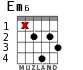 Em6 for guitar - option 3