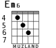 Em6 for guitar - option 5