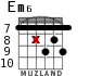 Em6 for guitar - option 7
