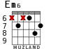 Em6 for guitar - option 9