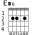 Em6 for guitar - option 1