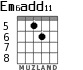Em6add11 for guitar - option 6