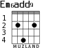 Em6add9 for guitar - option 2