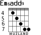 Em6add9 for guitar - option 4