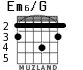 Em6/G for guitar - option 2