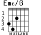 Em6/G for guitar - option 3