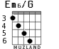 Em6/G for guitar - option 4