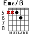 Em6/G for guitar - option 5