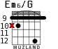Em6/G for guitar - option 7