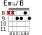 Em6/B for guitar - option 5