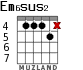 Em6sus2 for guitar - option 4