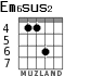 Em6sus2 for guitar - option 5