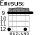 Em6sus2 for guitar - option 7