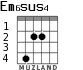 Em6sus4 for guitar - option 3