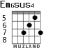 Em6sus4 for guitar - option 7
