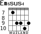Em6sus4 for guitar - option 8