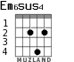 Em6sus4 for guitar - option 1