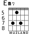 Em7 for guitar - option 6