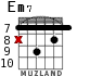 Em7 for guitar - option 7