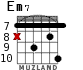 Em7 for guitar - option 8