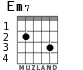 Em7 for guitar - option 1