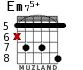 Em75+ for guitar - option 6