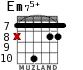 Em75+ for guitar - option 7