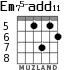 Em75-add11 for guitar - option 7