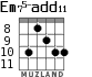 Em75-add11 for guitar - option 9