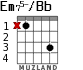 Em75-/Bb for guitar - option 2