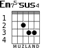 Em75-sus4 for guitar - option 2