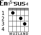 Em75-sus4 for guitar - option 3