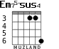 Em75-sus4 for guitar - option 4
