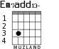 Em7add13- for guitar - option 2