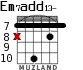 Em7add13- for guitar - option 6