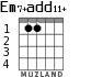 Em7+add11+ for guitar - option 1