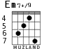 Em7+/9 for guitar - option 5