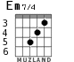 Em7/4 for guitar - option 2