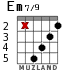 Em7/9 for guitar - option 4