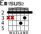 Em7sus2 for guitar - option 2