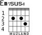 Em7sus4 for guitar - option 2