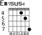 Em7sus4 for guitar - option 7