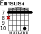 Em7sus4 for guitar - option 9
