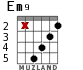 Em9 for guitar - option 4